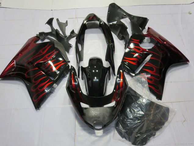 1996-2007 Rouge Brillant Flamme Honda CBR1100XX Carénage Moto 1996-2007 Rouge Brillant Flamme Honda CBR1100XX Carénage Moto