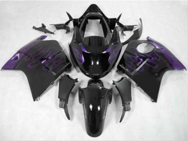 1996-2007 Violet Foncé Flamme Honda CBR1100XX Carénage Moto
