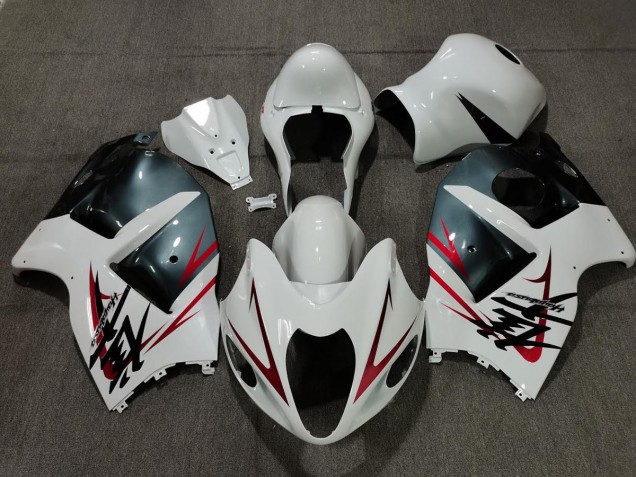 1997-2007 Blanc Bleu Clair & Rouge Suzuki GSXR 1300 Carénage Moto 1997-2007 Blanc Bleu Clair & Rouge Suzuki GSXR 1300 Carénage Moto