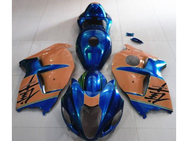 1997-2007 Bleu Brillant & Marron Suzuki GSXR 1300 Carénage Moto