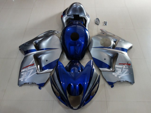 1997-2007 Bleu Profond & Argent Suzuki GSXR 1300 Carénage Moto 1997-2007 Bleu Profond & Argent Suzuki GSXR 1300 Carénage Moto