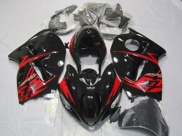 1997-2007 Rouge & Noir Brillant Suzuki GSXR 1300 Carénage Moto 1997-2007 Rouge & Noir Brillant Suzuki GSXR 1300 Carénage Moto
