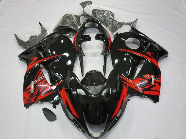1997-2007 Rouge & Noir Suzuki GSXR 1300 Carénage Moto 1997-2007 Rouge & Noir Suzuki GSXR 1300 Carénage Moto