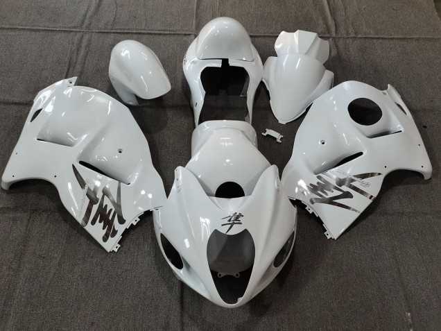 1997-2007 Style Blanc Brillant OEM Avec Décalcomanies Argentées Suzuki GSXR 1300 Carénage Moto 1997-2007 Style Blanc Brillant OEM Avec Décalcomanies Argentées Suzuki GSXR 1300 Carénage Moto