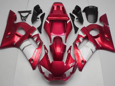 1998-2002 Rouge Blanc Yamaha R6 Carénage Moto