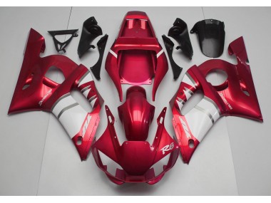1998-2002 Rouge Blanc Yamaha R6 Carénage Moto