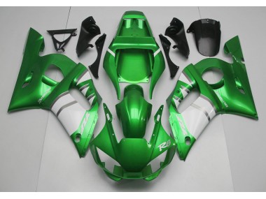 1998-2002 Vert Blanc Yamaha R6 Carénage Moto
