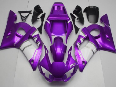 1998-2002 Violet & Blanc Yamaha R6 Carénage Moto