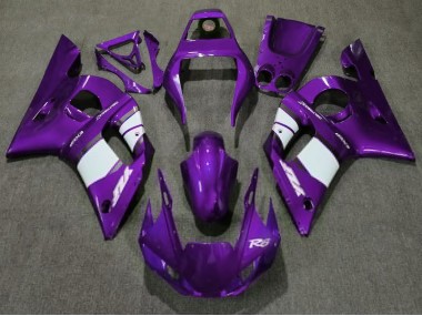 1998-2002 Violet Profond & Blanc Yamaha R6 Carénage Moto