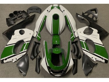 1998-2007 Blanc Brillant & Vert Foncé Yamaha YZF600 Carénage Moto