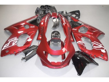1998-2007 Décalcomanies Rouges & Blanches Brillantes Yamaha YZF600 Carénage Moto
