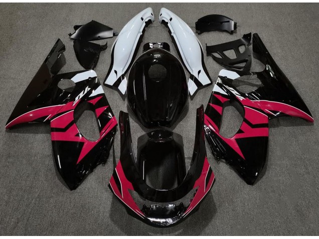 1998-2007 Noir Brillant Rouge & Blanc Yamaha YZF600 Carénage Moto 1998-2007 Noir Brillant Rouge & Blanc Yamaha YZF600 Carénage Moto