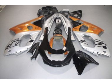 1998-2007 Orange Brillant Argent & Noir Yamaha YZF600 Carénage Moto