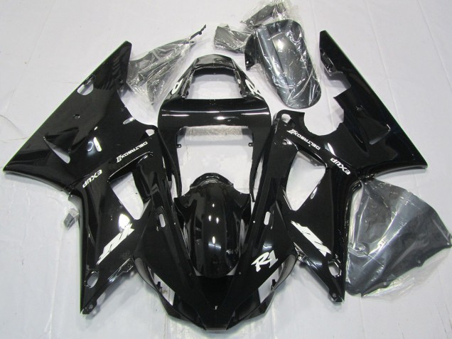 2000-2001 Noir Brillant Yamaha R1 Carénage Moto 2000-2001 Noir Brillant Yamaha R1 Carénage Moto