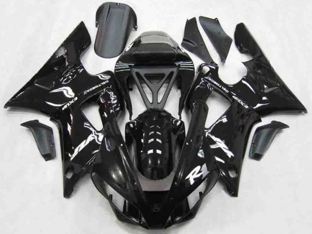 2000-2001 Style Noir Brillant Yamaha R1 Carénage Moto 2000-2001 Style Noir Brillant Yamaha R1 Carénage Moto