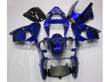 2000-2002 Bleu Métallisé Kawasaki ZX6R Carénage Moto