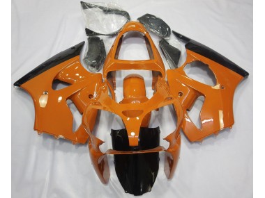 2000-2002 Orange Brillant & Noir Kawasaki ZX6R Carénage Moto