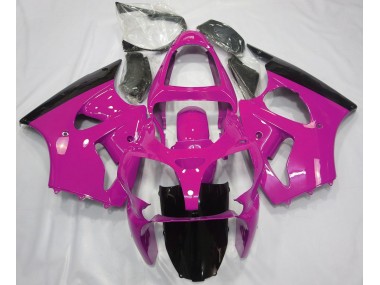 2000-2002 Rose Brillant & Noir Kawasaki ZX6R Carénage Moto