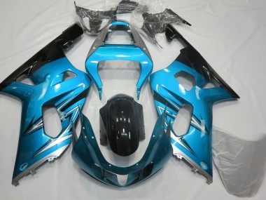 2001-2003 Bleu Clair & Argent Suzuki GSXR 600-750 Carénage Moto