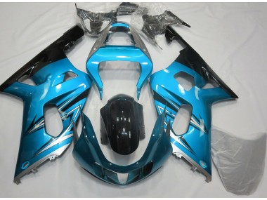 2001-2003 Bleu Clair & Argent Suzuki GSXR 600-750 Carénage Moto