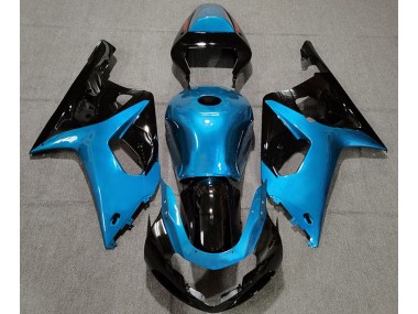 2001-2003 Bleu Clair Brillant & Noir Suzuki GSXR 600-750 Carénage Moto