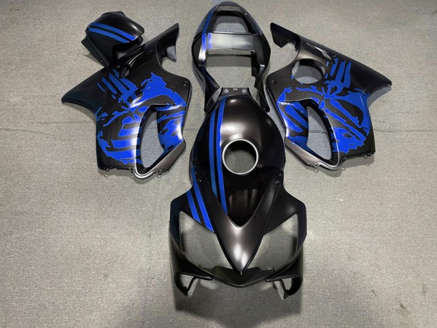 2001-2003 Crane Noir Mat & Bleu Honda CBR600 F4i Carénage Moto 2001-2003 Crane Noir Mat & Bleu Honda CBR600 F4i Carénage Moto