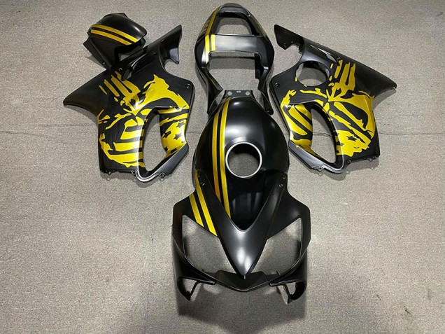 2001-2003 Crane Noir Mat & Doré Honda CBR600 F4i Carénage Moto 2001-2003 Crane Noir Mat & Doré Honda CBR600 F4i Carénage Moto