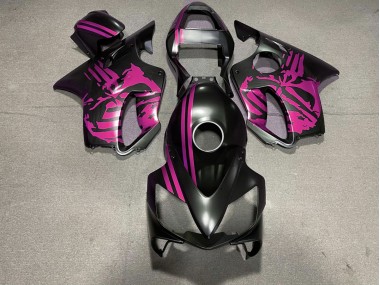 2001-2003 Crane Noir Mat & Rose Honda CBR600 F4i Carénage Moto