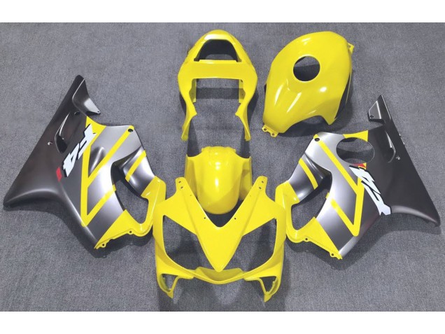 2001-2003 Jaune & Argent Mat Honda CBR600 F4i Carénage Moto 2001-2003 Jaune & Argent Mat Honda CBR600 F4i Carénage Moto