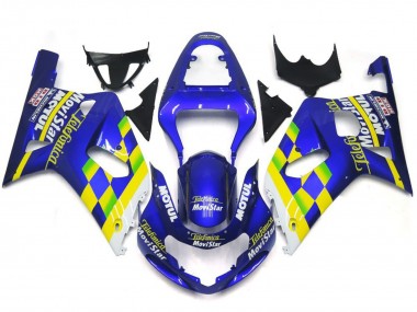 2001-2003 Movistar Bleu Brillant Suzuki GSXR 600-750 Carénage Moto