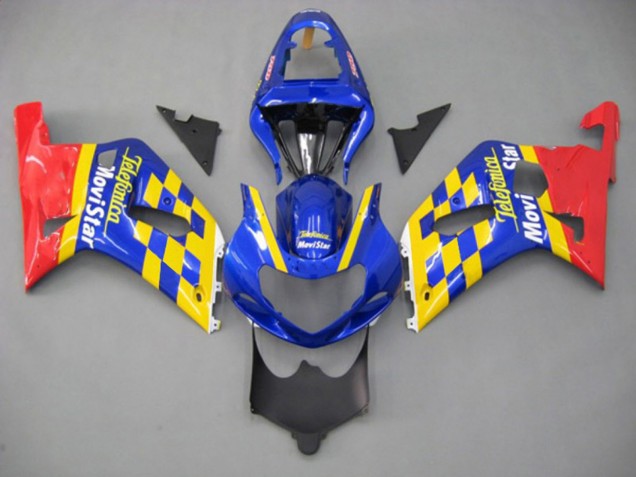 2001-2003 Movistar Suzuki GSXR 600-750 Carénage Moto 2001-2003 Movistar Suzuki GSXR 600-750 Carénage Moto