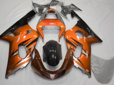 2001-2003 Orange & Argent Suzuki GSXR 600-750 Carénage Moto