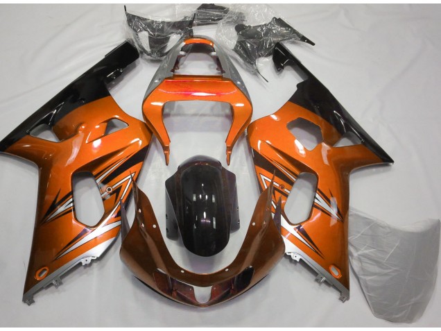 2001-2003 Orange & Argent Suzuki GSXR 600-750 Carénage Moto 2001-2003 Orange & Argent Suzuki GSXR 600-750 Carénage Moto