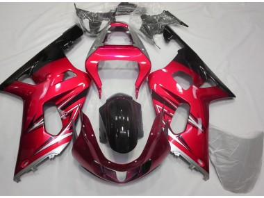 2001-2003 Rouge & Argent Suzuki GSXR 600-750 Carénage Moto