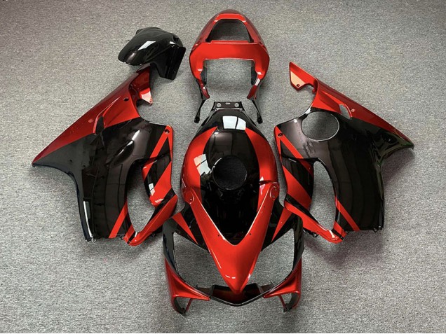 2001-2003 Rouge Brillant & Noir Honda CBR600 F4i Carénage Moto 2001-2003 Rouge Brillant & Noir Honda CBR600 F4i Carénage Moto