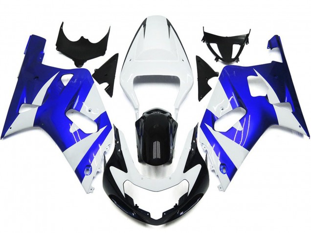 2001-2003 Style Bleu & Blanc Éclatant OEM Suzuki GSXR 600-750 Carénage Moto 2001-2003 Style Bleu & Blanc Éclatant OEM Suzuki GSXR 600-750 Carénage Moto