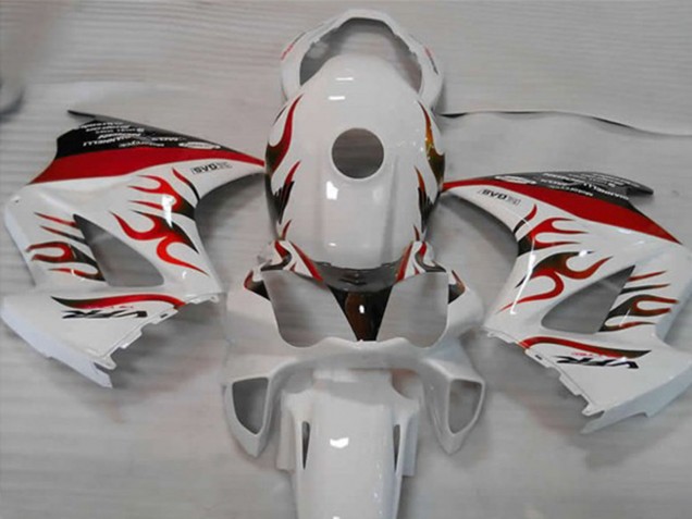 2002-2012 Bianco Rosso Fiamma Honda VFR800 Carénage Moto