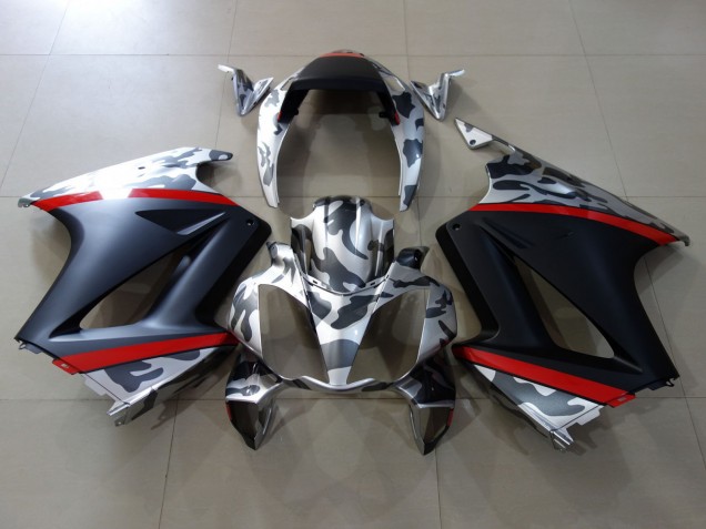2002-2012 Mat & Camo Honda VFR800 Carénage Moto