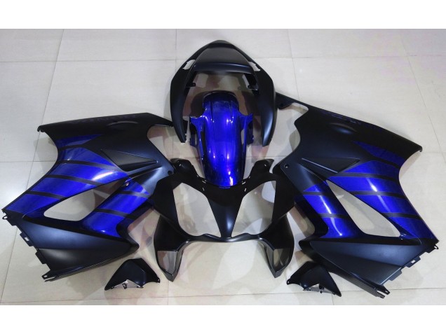 2002-2012 Noir Mat & Bleu Honda VFR800 Carénage Moto