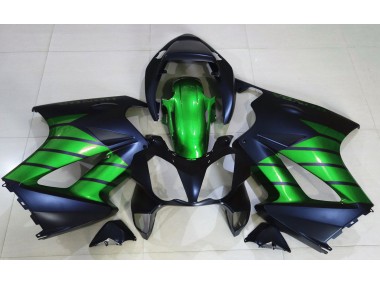 2002-2012 Noir Mat & Vert Honda VFR800 Carénage Moto