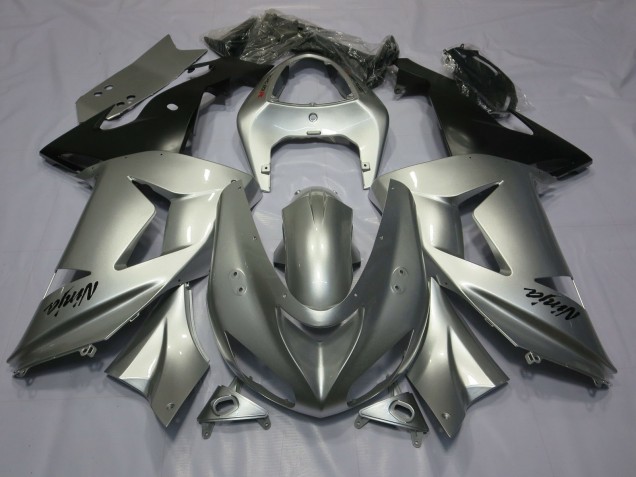 2003-2004 Argent Kawasaki ZX6R Carénage Moto 2003-2004 Argent Kawasaki ZX6R Carénage Moto