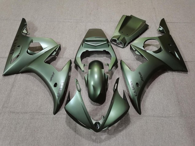 2003-2004 Armée Verte Yamaha R6 Carénage Moto