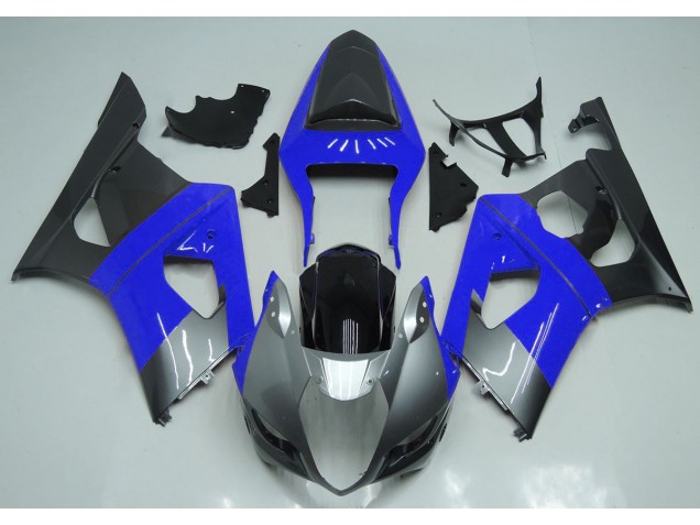 2003-2004 Bleu Argent & Noir Suzuki GSXR 1000 Carénage Moto 2003-2004 Bleu Argent & Noir Suzuki GSXR 1000 Carénage Moto