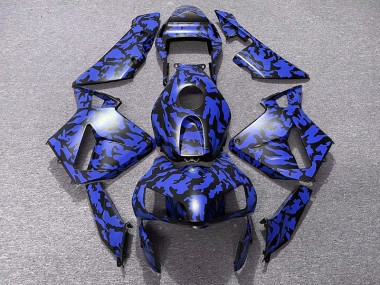 2003-2004 Bleu Camouflage Honda CBR600RR Carénage Moto