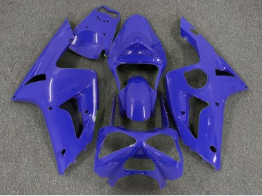 2003-2004 Bleu Foncé Uni Kawasaki ZX6R Carénage Moto