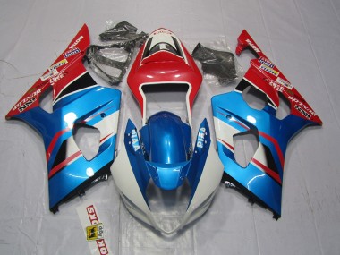 2003-2004 Bleu & Rouge Suzuki GSXR 1000 Carénage Moto