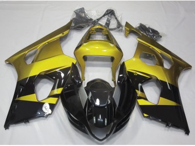 2003-2004 Jaune Brillant & Noir Suzuki GSXR 1000 Carénage Moto