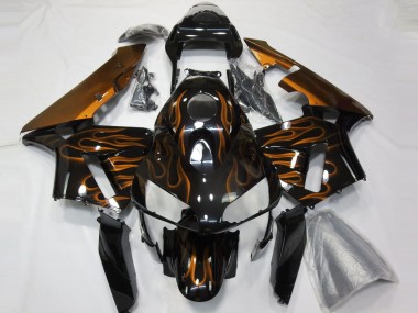 2003-2004 Orange Flamme Honda CBR600RR Carénage Moto