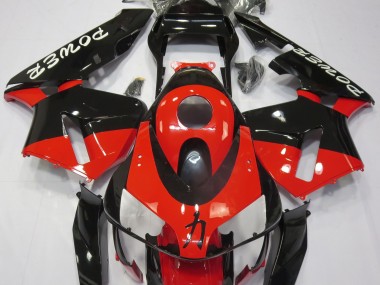 2003-2004 Puissance Rouge Brillant Honda CBR600RR Carénage Moto