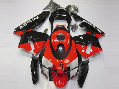 2003-2004 Puissance Rouge Noir Honda CBR600RR Carénage Moto